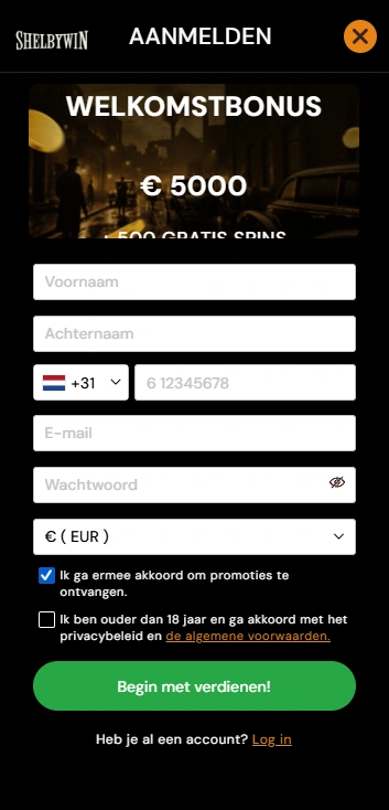 shelbywin casino aanmelden