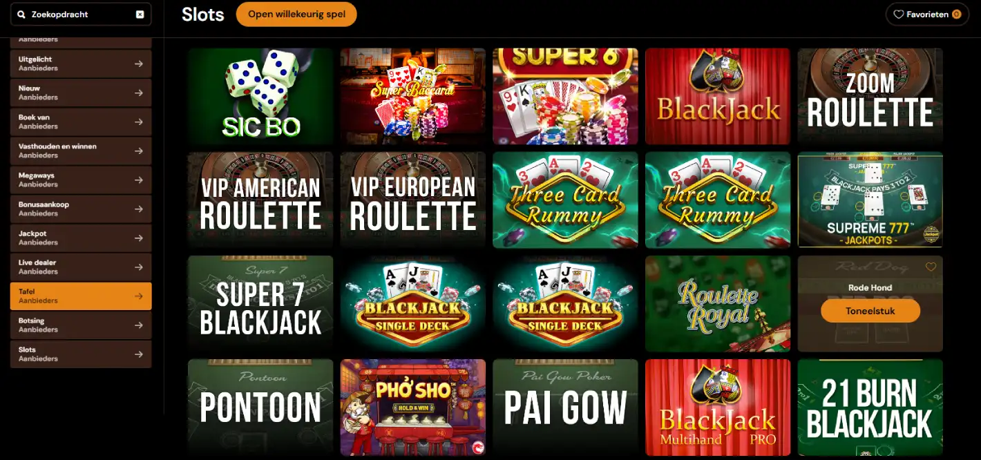 shelbywin casino tafel